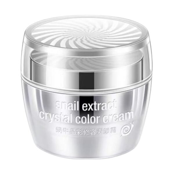 Snail Extract Crystal Color Cream – The Ultimate 2-in-1 Face Cream & Brightening Primer (50g)